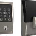 Schlage BE499WB CEN 619 Encode Plus WiFi Deadbolt Smart Lock, Keyless Entry Touchscreen Door Lock with Century Trim, Satin Nickel