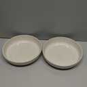 famiware Milkyway 33 oz Bowl Set, Pasta Bowls Set of 2, Salad Bowls, Double Reactive Glaze, Sturdy & Stackable, Ideal for Housewarming, Festivals, Creamy White with Speckles