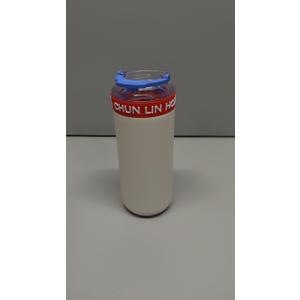Stainless Steel Vacuum Insulated Glass Tumblers,Coffee thermos glass inside(Bright Black)