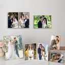 4x6 inch Gold Metal Picture Frames 2pack,Thin Edge Beading Minimalist Design Photo Frame 6x4'' with HD-Tempered Glass -Velvet Back,Tabletop & Wall Mount