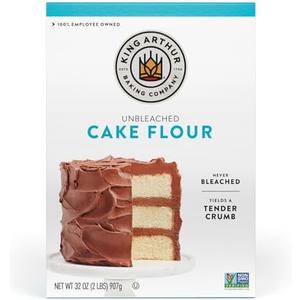 King Arthur, Cake Flour Unbleached and Unenriched, Non-GMO Project Verified, No Preservatives, 2 Pounds, BBD: 03.19.26