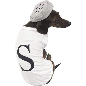 Midlee Salt & Pepper Dog Costume (Salt, X-Large) (White)