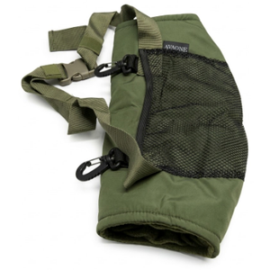 Avaone Tactical Hand Warmer with Zipper & Mesh Pockets- Waterproof Hunting Muff with Adjustable Belt & Hooks, Outdoor Cold, Green 