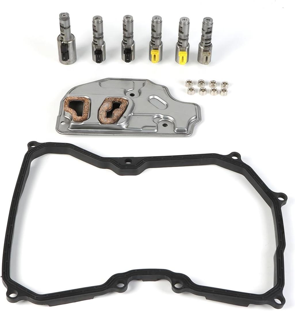 Transmission Solenoid Kit 09G TF60SN Shift System Optimized Upgrade Solution for VW EOS Golf Jetta Beetle Passat Rabbit 1.9L 2.0L 3.2L 3.6L Engines Replacement