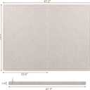 AKTOP Cork Bulletin Board 36" x 48", Large Foldable Felt Notice Pin Board for Wall, Decorative CorkBoard Photo Display Board with Self-Adhesive Tape for Office, School & Home, 25 Pushpins, Latte
