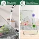 Tempered Glass Cutting Board for Kitchen Counter, Clear Cutting Board with Rubber feet, Glass Cutting Boards Set, Non-slip Heat-Resistant, Shatter and Scratch Resistant, Easy to Clean