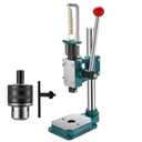 Leather Hole Puncher Hand Punching Machine Heavy Duty Manual Press Puncher Punch Tools for DIY Leather Craft Punching Holes with 1.5-13mm Clamping Chuck