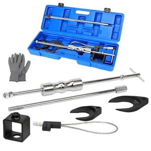 ReluxGo Inner CV Axle Puller Removal Tool with 5/8"-18 Slide Hammer and Extension Upgraded Pole, CV Joint Removal Tool with 63mm 48mm CV Joint Fork and Outer CV Joint Adapter Steel Cable Adapter