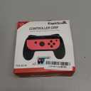 FASTSNAIL Grips Compatible with Nintendo Switch for Joy Con & OLED Model for Joycon, Wear-Resistant Handle Kit and Non-Slip Thumb Grips for Switch Joycon 1 Controller 2 Pack (Black)