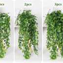 RECUTMS Artificial Plant Faux Plant Ivy Greenery Fake Hanging Plants Faux Greenery Plant Fake Ivy Leaf UV Resistant for Indoor Home Decor Outdoor Garden Yard Porch Wall Decoration 3 PacksGreen