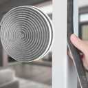 66 Feet Brush Weather Stripping,0.9 in Brush x 0.35 in Backing,Door Brush Seal Strip,Door Soundproofing Strip,Window Noise Blocker,Self Adhesive Draft Blocker,Dust Stopper Winter,Grey (Gray)