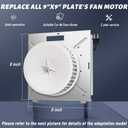 Upgrade 8664RP 8663RP for Nutone 8664RP/8663RP B Unit Bathroom Fan Motor - Fit for Nutone 6445RP, 671R, 672R, 8673RP, 763RL, 769RL, 750 - Replace for Broan Exhaust Fan Motor - 100CFM, 3.5 Sones