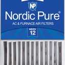 Nordic Pure 16x20x5 (Actual Size: 15 7/8 x 19 5/8 x 4 3/8) Honeywell/Lennox Replacement MERV 12 Air Filter 1 Pack