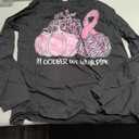 In October We Wear Pink Ribbon Pumpkin Breast Cancer Long Sleeve T-Shirt, Large