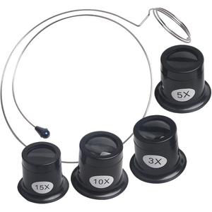 Jewelers Portable Monocular Magnifier Magnifying Glass Eye Loop Magnifier Lens Watch Jewelry Experimental Repair Tool for Textile Optical Circuit Coins