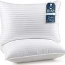 Utopia Bedding Bed Pillows for Sleeping Queen Size (White), Set of 2, Cooling Hotel Quality, for Back, Stomach or Side Sleepers (Queen (Pack of 2), White)
