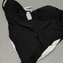 BERLOOK One Piece Swimsuit Women Tummy Control Ribbed Retro Bathing Suits Contrast Trim Knotted Sexy Slimming Swimwear XL