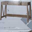 V-Frame Driftwood finished Desk 30"H x 44.1"W x 17.7"D