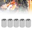 Pack of 5 M12 x 1.75-Pitch 30mm Length Metric Hex Coupling Nut 304 Stainless Steel Fully Threaded