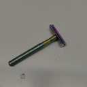 Bambaw Double Edge Safety Razor with 5 Safety Razor Blades, Women & Mens Safety Shaving Razor, Reusable Razor, Plastic Free  Rainbow