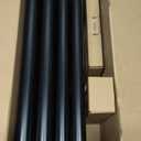 TONIAL1 Inch Double Curtain Rods for Windows 66 to 120 Inches, Heavy Duty Decorative Drapery Rod 32 to 144 Inches with Classic Cap Finial, Black