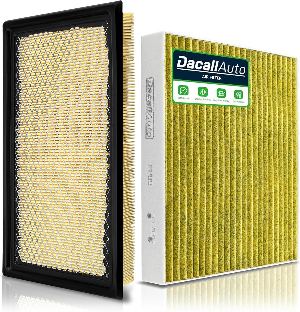Engine & Cabin Air Filter Set for Ford Explorer 2.3L 3.0L (2020-2025), for Police Interceptor Utility V6-3.0L (2020-2025), for Lincoln Aviator V6-3.0L (2020-2025). Replace FP89, FA-1884