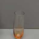 ColoVie Stemless Champagne Glasses Set of 6- Colored Champagne Flutes- Wedding Toasting Glass- Bridesmaid Gift- Mimosa Glass- Crystal Bar Glassware- Birthday Cocktail Party, 9.6oz