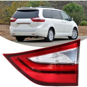 Passenger Side Rear Brake Tail Light Assembly Replacement for Toyota Sienna 2015-2019 Right Inner Tail Lamp 8158008030 TO2803117