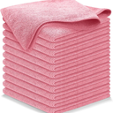 Microfiber Cleaning Cloths - 25 Piecs, Blue, 6"x 6" Inch