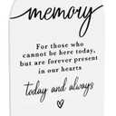 In Loving Memory Acrylic Wedding Sign Memory Table Sign for Wedding Wedding Signs for Ceremony Modern Calligraphy Arch Acrylic Table Top Sign for Wedding Reception and Event Party Table(white)