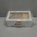 Enthralite Jewelry Box with 1 Drawers: Display Organizer for Earrings Necklaces - Christmas Gifts for Girls Women (White)