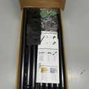 AHRLHR 5 Ft String Light Poles 6 Pack, String Light Poles for Outside with Fixing Clips,Hanging Light Poles for Deck Fence Garden Backyard Wall Bistro,Metal Poles for Outdoor String Lights