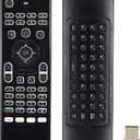 MX3 Air Mouse Remote Control, 2.4G Multifunctional Backlight Mini Wireless Keyboard Air Mouse Remote for Android Smart TV Box, 3-Gyro&Gsensor, Projector HTPC Mini PC, PS3/4 Xbox 360