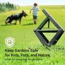 Mole Traps that Kill Best, 2 Pack Scissor Mole Trap, Sleek Black Stainless Steel Finish