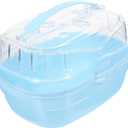 Portable Hamster Carrier Transparent Dwarf Hamster Travel Cage for Outdoor Use Sturdy Material for Pets for Hiking Travel and Vet Visits