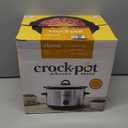 Crock-Pot 4.5 Quarts Manual Design Series Slow Cooker with 3 Manual Heat Settings Cooks Meals for 4 Plus People with Removable Stoneware Bowl, Silver