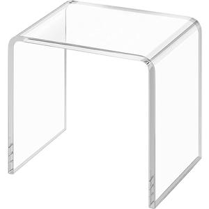 Shower Chair for Inside Shower, 700 lbs Heavy Duty Shower Seat for Bathtub, Acrylic Shower Bench for Adults, Waterproof Shower Stool for Shaving Legs, Clear Stool for Bathroom, Bedroom and Living Room