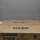 COLAMY Wooden Dining Chairs Set of 4, Spindle High Back Windsor Kitchen Side Chair, Farmhouse Dining Chairs for Kitchen and Dining Room, Light Brown (Oak Finish)