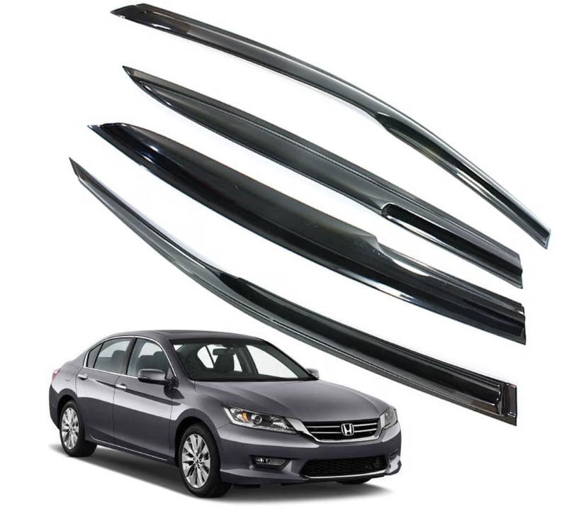 Rain Guards for Honda Accord 2013-2017 4-Door Sedan, Tape-on Side Window Deflectors for Honda Accord, Window Visors for Honda Cars, for Honda Car Accessories, 4 pcs