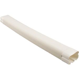 LBG Products 3" Flexible Pipe,Accessories of Decorative PVC Line Set Cover Tubing Kit for Central Air Conditioner, Heat Pump, Ductless Mini Split