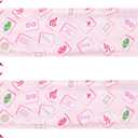 2Pcs Drawstring Mahjong Bags Pink Satin Protective Sleeve for Mahjong Racks & Pushers, 26 x 7.1 Inch