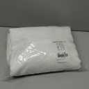 NICETOWN White Linen Sheer Curtains and Drapes 84 inches Long, Rod Pocket & Back Tab semitransparent with Light Through Vertical Window Treatments for Sliding Glass Door & Living Room, 52"W, Set of 2