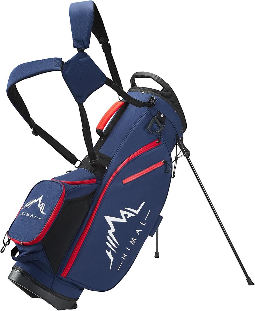 14-Way Golf Stand Bag, Golf Bag with Stand - Lightweight Durable Club Bag for Men & Women (Dark Blue)