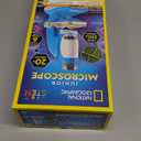 National Geographic Junior Microscope for Kids- Kit Includes Up to 250x Magnification Handheld Mini Attachment, 12 Slides, Lab Guide, Science Toy for Ages 6-12, STEM Project