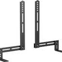 USX MOUNT Soundbar Mount Sound Bar TV Mount for Mounting Above or Under TV, Sound Bar Mount Up to 13.2 lbs, Two Removable and Lockable Hooks for Back or Bottom Holes