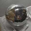 17 Pcs Disco Ball Decor: Mini Large Assorted Size Hanging Mirror Disco Ball Sets - Silver Party Ornaments for Stage Club Prom Props 70s Weddings Dance Music Birthday(12, 8, 6, 4, 3.2 Inch)