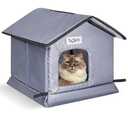Tailtastic Weatherproof & Insulated Outdoor Cat House - Seamless Base Stays Dry,Easy Assembly, Warm Shelter for Community/Outdoor Cats(Small)