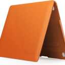 IBENZER Compatible with Old Version MacBook Air 13 Inch Case (2010-2017 Release). Models: A1466 / A1369, Plastic Hard Shell Case with Keyboard Cover for Mac Air 13, Orange, A13OR+1