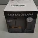 EppieBasic Cordless Table Lamp, Cordless Rechargeable Table Lamp Black 2 Pack Portable & Minimalist Design-Battery Powered, 3 Colors Stepless Dimming Metal Touch Lamps for Living Room, Dining, Desk