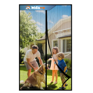 Mesh Screen with Magnetic Closure-Keeps Bugs Out Let Breeze in, Heavy Duty - Pet and Kid Friendly, Works with Front, Sliding Doors